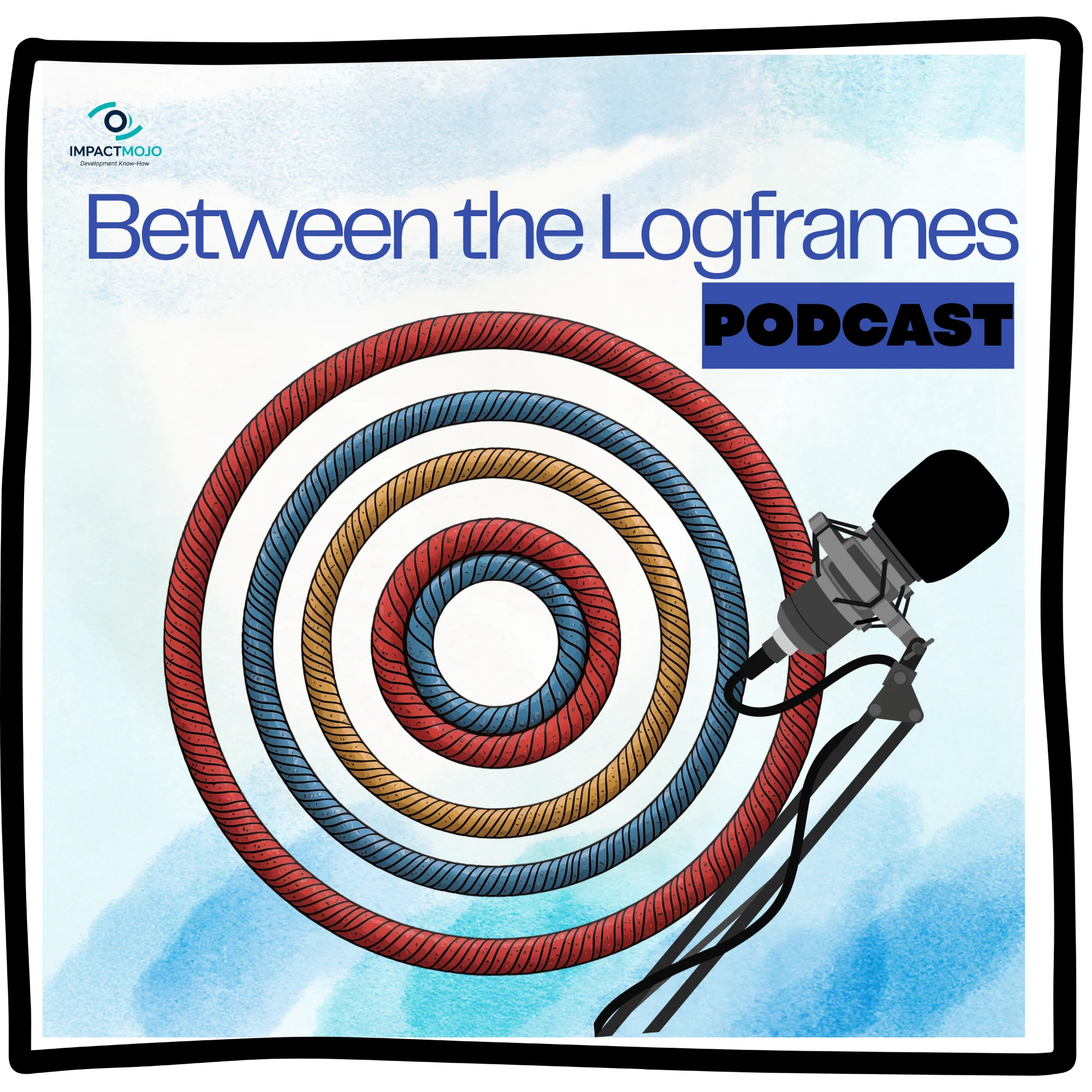 Between the Logframes Podcast Cover Art